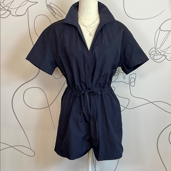 Sweaty Betty Pants - Sweaty Betty-Full Zip  Navy Romper size M